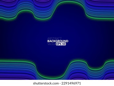 Abstract flowing line digital technology, smooth particle wave, big data techno design concept background wallpaper, website landing page template, vector eps 