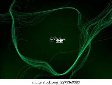 Abstract flowing line digital technology, smooth particle wave, big data techno design concept background wallpaper, vector eps
