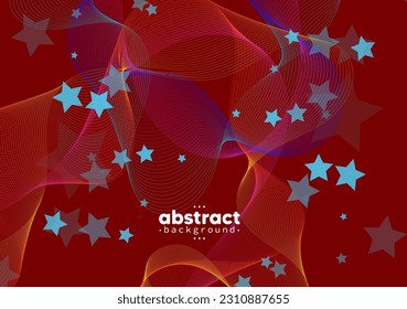 Abstract flowing line digital technology, smooth particle wave, big data techno design concept background wallpaper, vector eps 