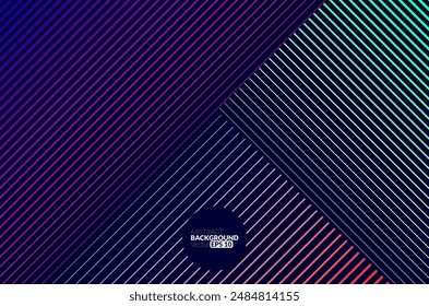 Abstract flowing line digital technology, smooth particle wave, big data techno design concept background wallpaper, vector eps