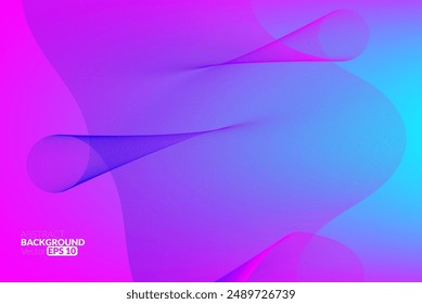 Abstract flowing line digital technology, smooth particle wave, big data techno design concept background wallpaper, vector eps
