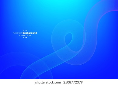 Tecnología digital de línea de flujo Abstractas, onda de partículas lisas, Fondo de pantalla de fondo de concepto de diseño techno de big data, Vector eps
