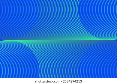 Abstract flowing line digital technology, smooth particle wave, big data techno design concept background wallpaper, vector eps 
