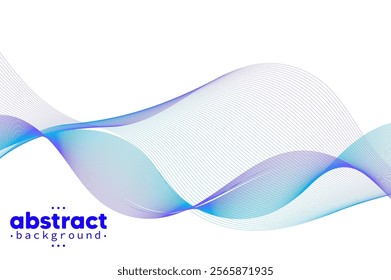 Abstract flowing line digital technology, smooth particle wave, big data techno design concept background wallpaper, Modern minimal trendy shiny lines pattern. vector eps 