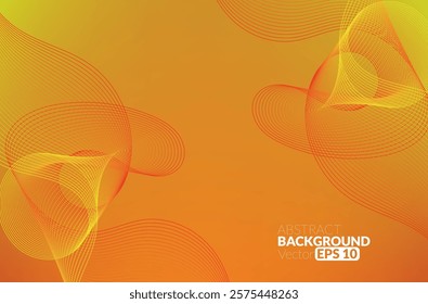 Abstract flowing line digital technology, smooth particle wave, big data techno design concept background wallpaper, vector eps