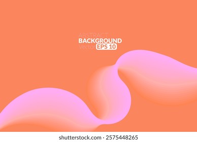 Abstract flowing line digital technology, smooth particle wave, big data techno design concept background wallpaper, vector eps