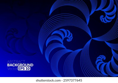 Abstract flowing line digital technology, smooth particle wave, big data techno design concept background wallpaper, vector eps