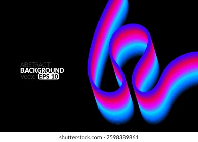 Abstract flowing line digital technology, smooth particle wave, big data techno design concept background wallpaper, vector eps
