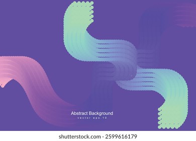 Abstract flowing line digital technology, smooth particle wave, big data techno design concept background wallpaper, vector eps 
