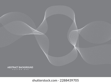 Abstract flowing line digital, wavy stripes, Wave line art, Curved design, Smooth particle wave, big data techno design concept background wallpaper, Website landing Template, Vector Eps
