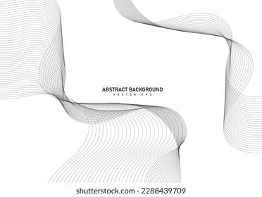 Abstract flowing line digital, wavy stripes, Wave line art, Curved design, Smooth particle wave, big data techno design concept background wallpaper, Website landing Template, Vector Eps