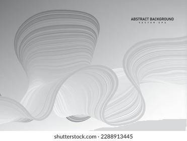 Abstrakte, digitale, gewellte Streifen, Wave Line Art, Kurvlieses Design, glatte Partikelwelle, Hintergrund des Technologiekonzepts für große Datenmengen, Website-Landing-Template, Vektorgrafiken