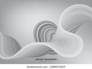 Abstract flowing line digital, wavy stripes, Wave line art, Curved design, Smooth particle wave, big data techno design concept background wallpaper, Website landing Template, Vector Eps
