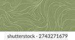 Abstract flowing line vector background with sage green background with subtle flowing lines. Luxury elegant design for poster, invitation, card, branding, wallpaper.