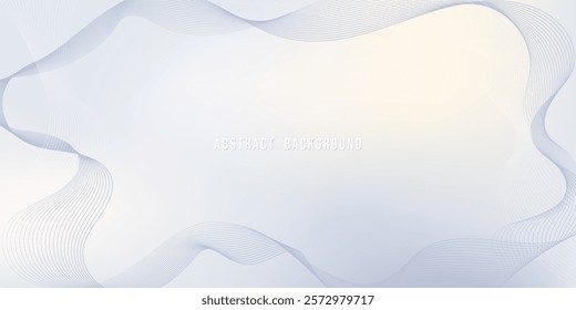 Abstract flowing lines background, Moving lines design element and dynamic shapes, Modern template design for poster, brochure, cover, website, web banner, presentation. Vector illustration