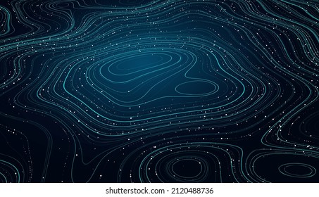 Abstract flowing lines background for your design project. Vector illustration. Wallpaper. Futuristic background. Business.