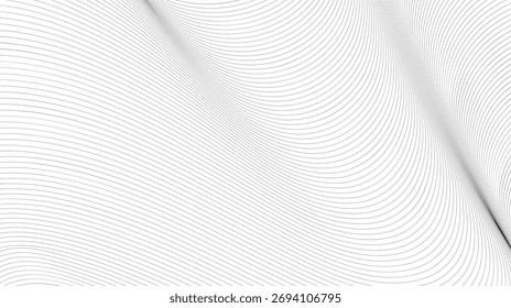 Abstract flowing lines create a dynamic, modern visual texture perfect for tech, science, or minimalist design backgrounds, evoking movement and depth.