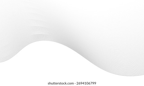 Abstract flowing lines create a dynamic, modern visual texture perfect for tech, science, or minimalist design backgrounds, evoking movement and depth.