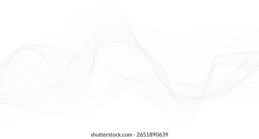Abstract flowing lines in gray, minimalistic style