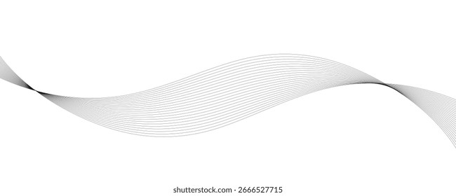 Abstract flowing lines in grayscale