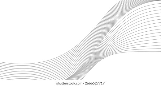 Abstract flowing lines in grayscale