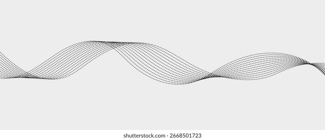 Abstract flowing lines in grayscale