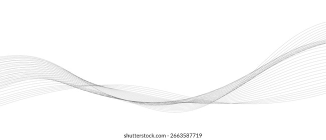 Linhas de fluxo abstratas em um fundo branco