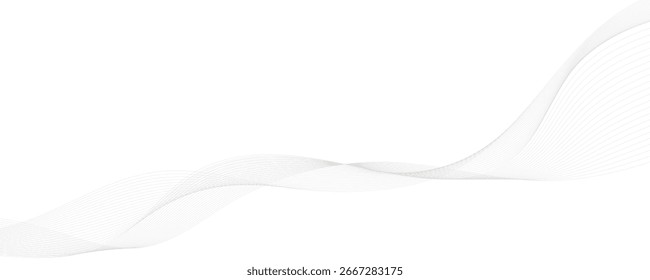 Líneas Abstractas que fluyen sobre fondo blanco