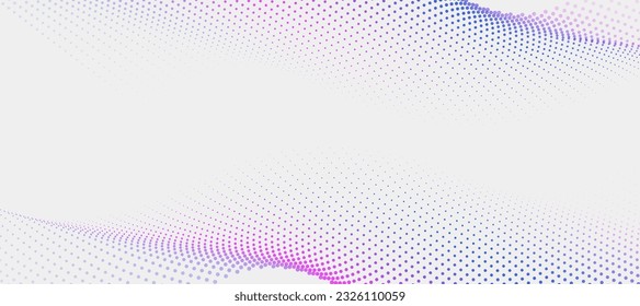 Abstract flowing lines wave. Digital future technology concept.