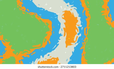 Abstract flowing liquid animation with vibrant colors and dynamic fluid motion visuals, Abstracts Liquid Water C, Stock royalty.