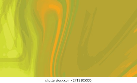 Abstractas animación líquida fluida con vibrantes colores de fondo amarillo, verde y naranja, abstractos Twirl, Regalías de stock.