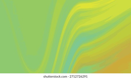 Abstractas animación de fondo líquido con vibrantes colores verde, amarillo y naranja, abstractos Twirl, Regalías stock.