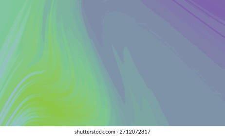 Fondo líquido que fluye Abstractas con colores verdes y púrpuras vibrantes en un bucle sin costuras, abstractos Twirl, Imagen de la Regalías de valores.