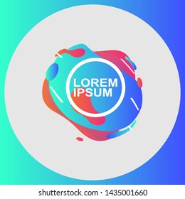 abstract flowing liquid elements, colorful forms, dynamic geometric shapes, gradient waves, vector illustration