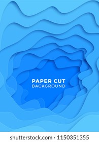 abstract flowing liquid shapes for banners, posters, covers, backgrounds or illustrations. simple minimal design template with realistic 3d paper layers