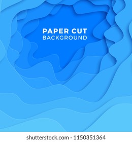 abstract flowing liquid shapes for banners, posters, covers, backgrounds or illustrations. simple minimal design template with realistic 3d paper layers