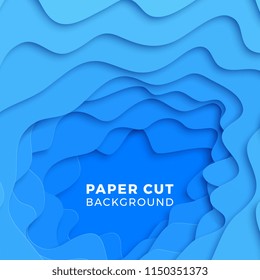 abstract flowing liquid shapes for banners, posters, covers, backgrounds or illustrations. simple minimal design template with realistic 3d paper layers