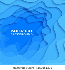 abstract flowing liquid shapes for banners, posters, covers, backgrounds or illustrations. simple minimal design template with realistic 3d paper layers