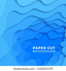 abstract flowing liquid shapes for banners, posters, covers, backgrounds or illustrations. simple minimal design template with realistic 3d paper layers