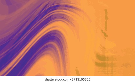 Abstract flowing motion graphics with vibrant purple and orange colors and a grainy texture, Abstracts Twirl Noise, Stock royalty free image.