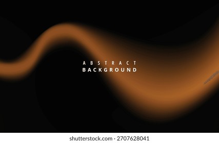 Abstrato fluindo onda de gradiente laranja em um escuro criando um elemento de design dinâmico e moderno para vários projetos digitais e de impressão