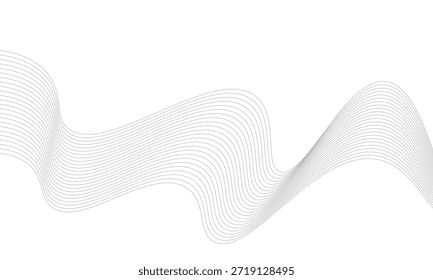 Ondas de cinta que fluyen Abstractas sobre fondo verde oscuro