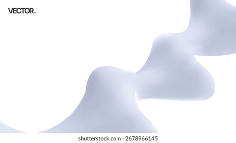 The Abstract Flowing Shape Design is ideal for modern backgrounds, offering aesthetic appeal