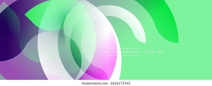 Abstract flowing shapes, vibrant colors blend. Modern design, gradient effect creates dynamic visual experience. Smooth curves, light transparency.