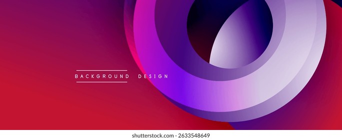 Abstract flowing shapes, vibrant magenta, purple hues. Modern design element, smooth gradients create dynamic visual impact.