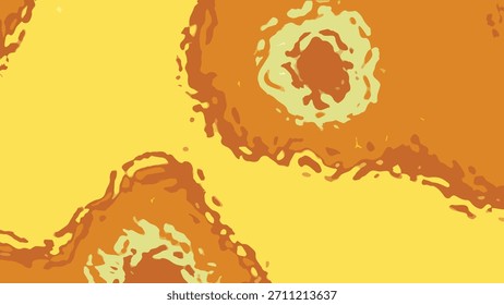 Las Formas Abstractas que fluyen en colores amarillos y naranjas cálidos crean un fondo hipnotizante, agua líquida abstracta B, Imagen Libre de regalías común.