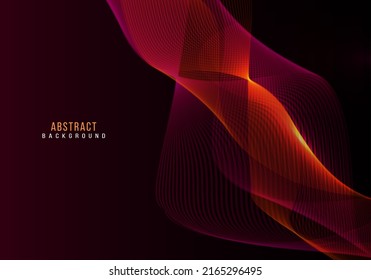 Abstract flowing tech lines smooth dynamic background