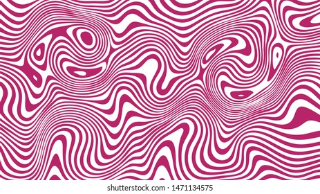 Abstract flowing texture background of pink and white swirls.