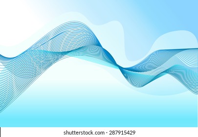 abstract flowing water wave vector background design element