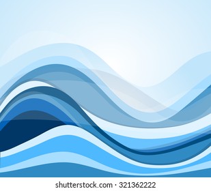 abstract flowing water wave vector background design element